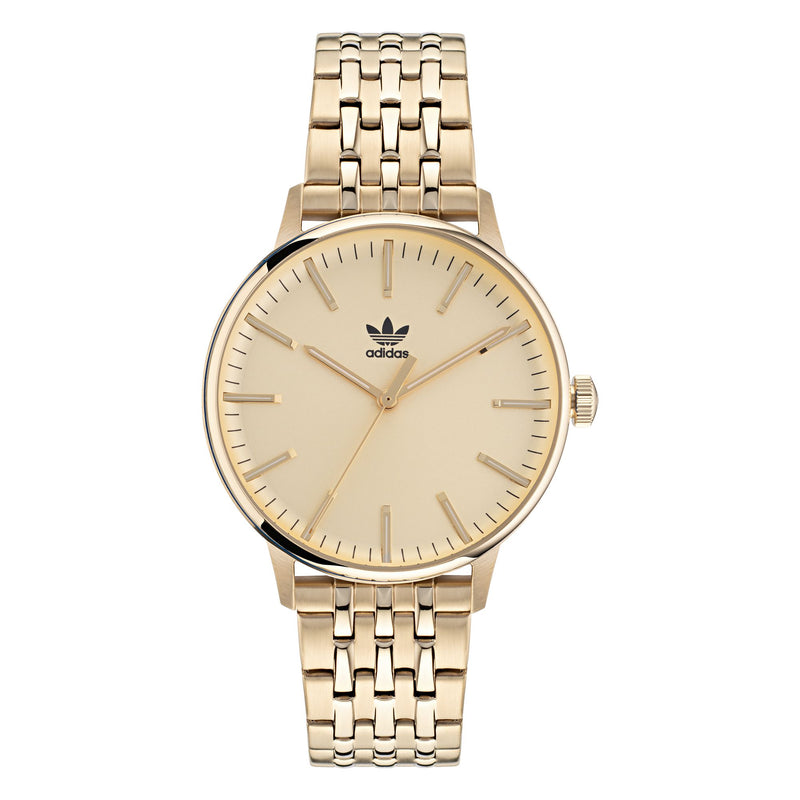 Adidas Originals Gold Round Dial Quartz Analog Unisex Watch Watch Adidas Originals