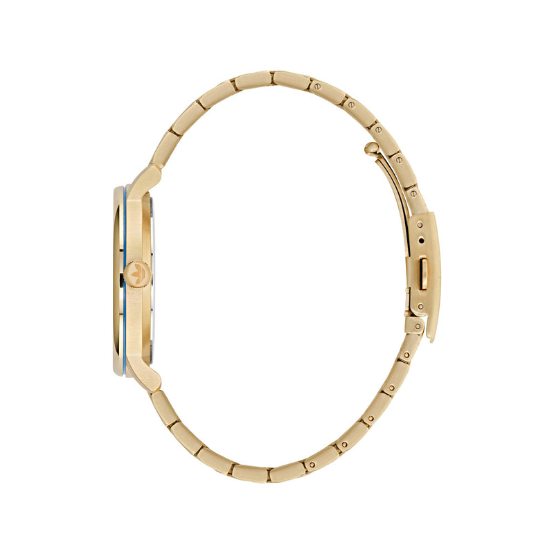 Adidas Originals Gold Round Dial Quartz Analog Unisex Watch Watch Adidas Originals