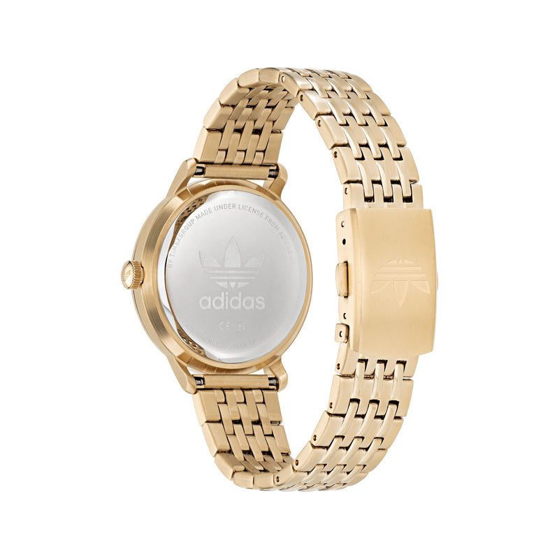 Adidas Originals Gold Round Dial Quartz Analog Unisex Watch Watch Adidas Originals