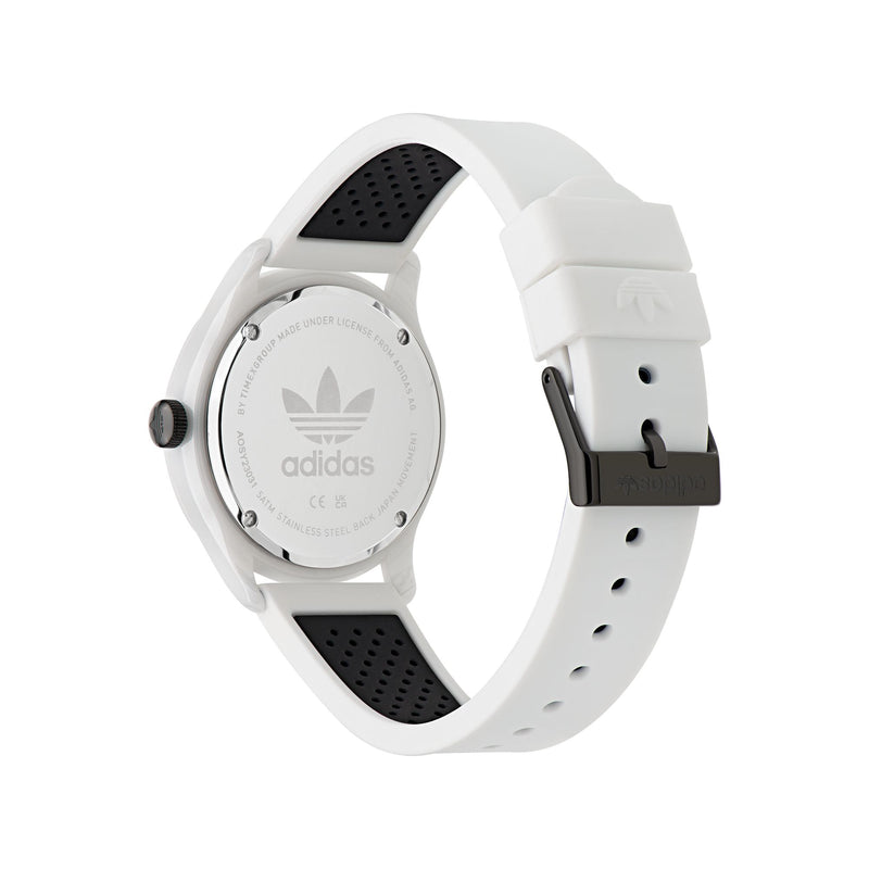 Adidas Originals White Round Dial Quartz Analog Unisex Watch Watch Adidas Originals