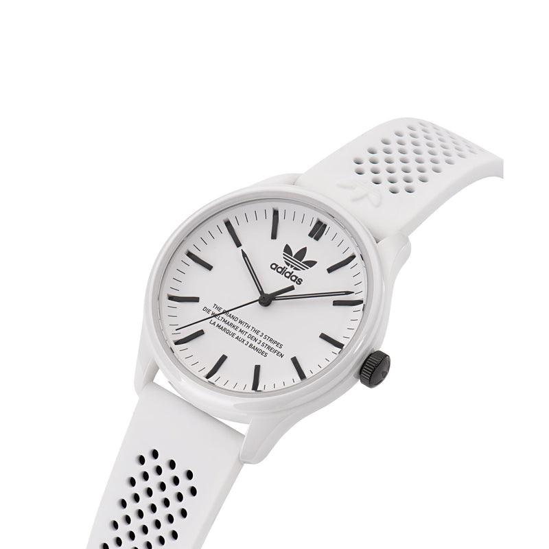 Adidas Originals White Round Dial Quartz Analog Unisex Watch Watch Adidas Originals