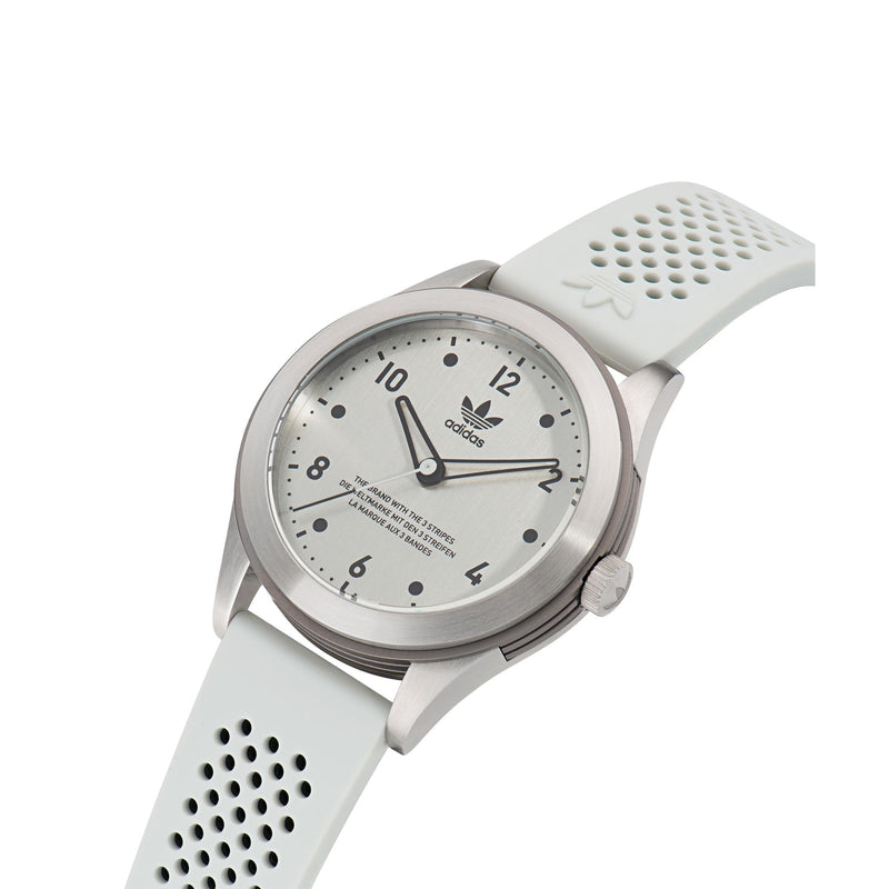 Adidas Originals White Round Dial Quartz Analog Unisex Watch Watch Adidas Originals