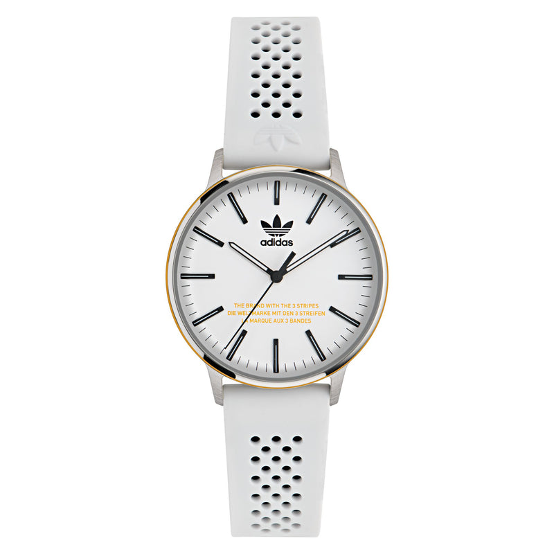 Adidas Originals White Round Dial Quartz Analog Unisex Watch Watch Adidas Originals
