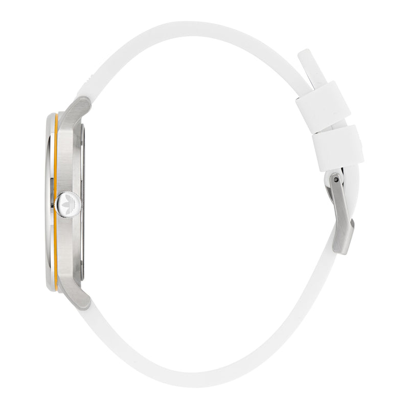 Adidas Originals White Round Dial Quartz Analog Unisex Watch Watch Adidas Originals