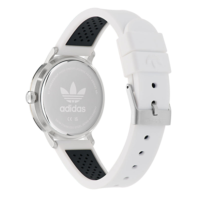 Adidas Originals White Round Dial Quartz Analog Unisex Watch Watch Adidas Originals