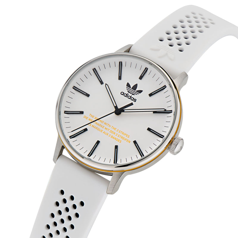 Adidas Originals White Round Dial Quartz Analog Unisex Watch Watch Adidas Originals