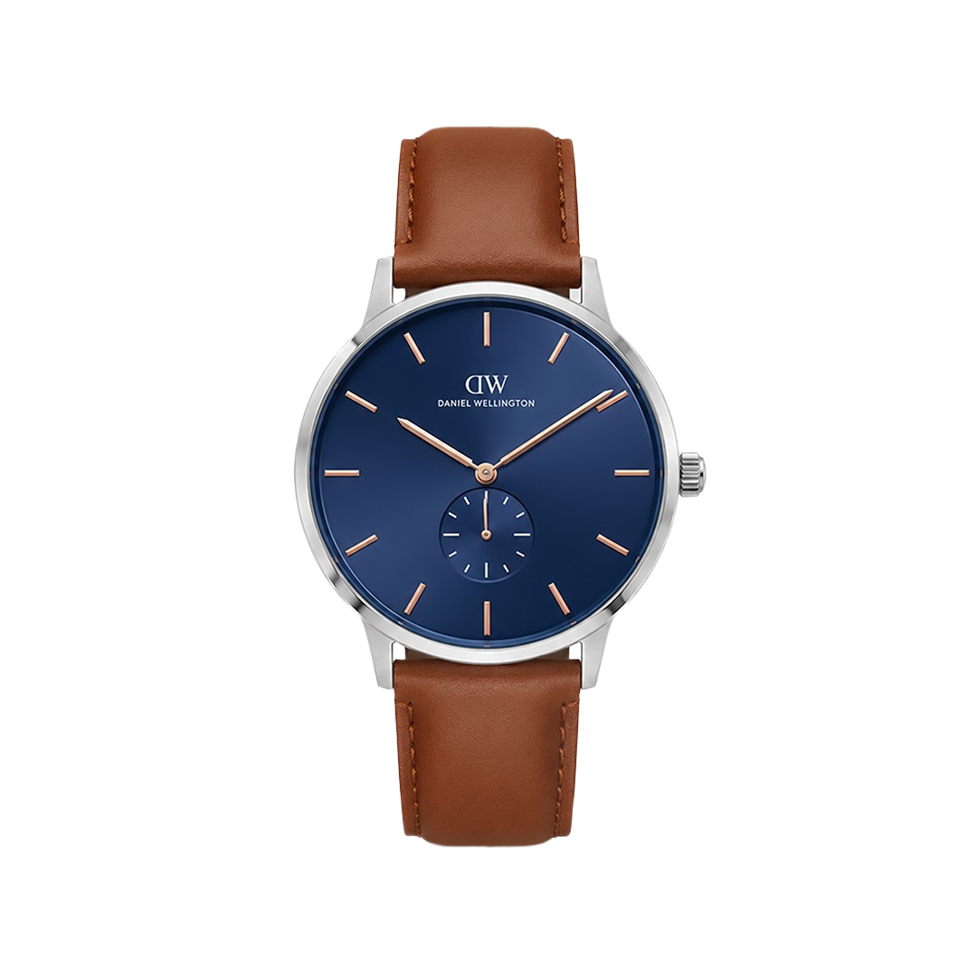 Daniel Wellington Round 42mm Blue Dial Analog Men Watch - DW0DG1201