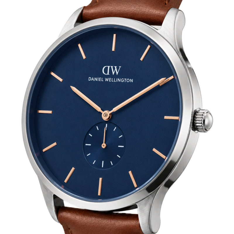 Daniel Wellington Round 42mm Blue Dial Analog Men Watch - DW0DG1201 Watch Daniel Wellington