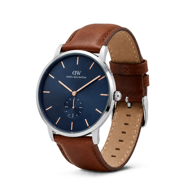 Daniel Wellington Round 42mm Blue Dial Analog Men Watch - DW0DG1201 Watch Daniel Wellington