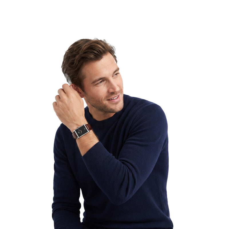Daniel Wellington Rectangle 28mm Black Dial Analog Men Watch - DW0DG1400 Watch Daniel Wellington