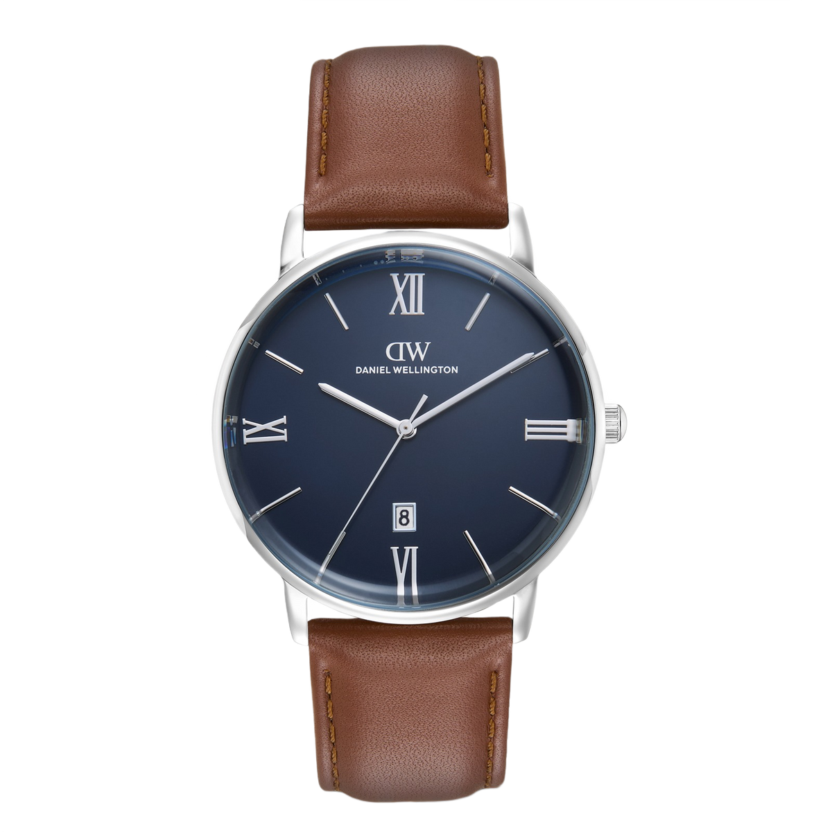 Daniel Wellington Round 42mm Blue Dial Analog Men Watch - DW0DG1800