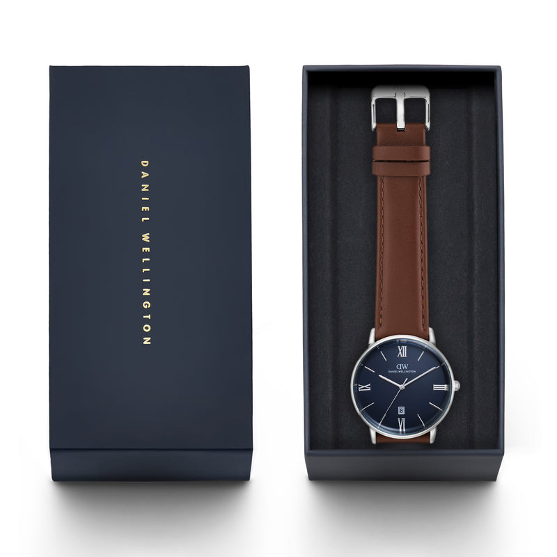 Daniel Wellington Round 42mm Blue Dial Analog Men Watch - DW0DG1800 Watch Daniel Wellington