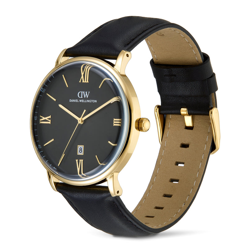 Daniel Wellington Round 42mm Black Dial Analog Men Watch - DW0DG1801 Watch Daniel Wellington