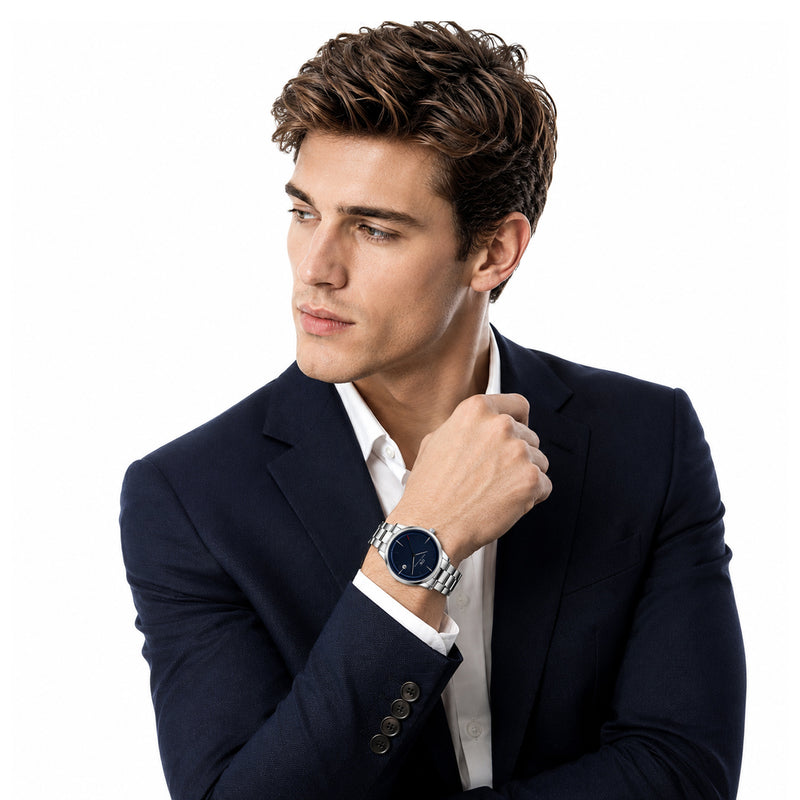 Daniel Wellington Round 43mm Blue Dial Analog Men Watch - DW0DG1900 Watch Daniel Wellington