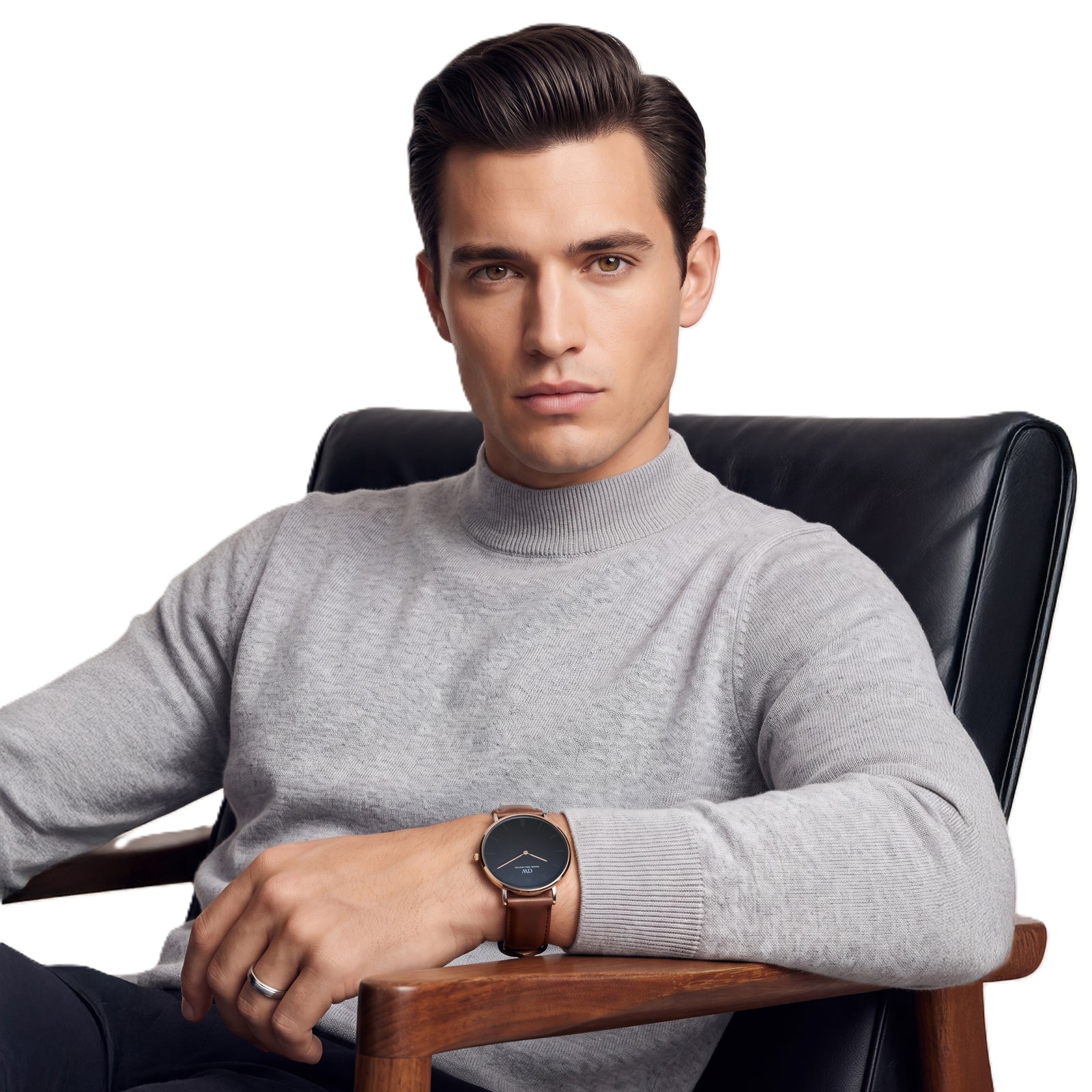 Daniel Wellington Round 42mm Black Dial Analog Men Watch - DW0DG2001 Watch Daniel Wellington