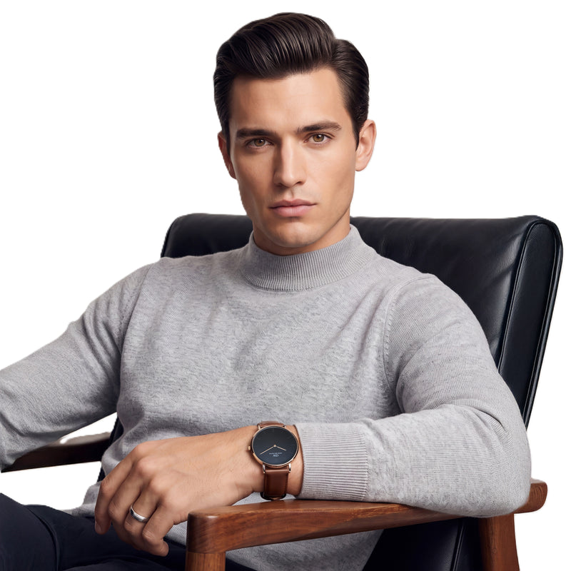 Daniel Wellington Round 42mm Black Dial Analog Men Watch - DW0DG2001 Watch Daniel Wellington