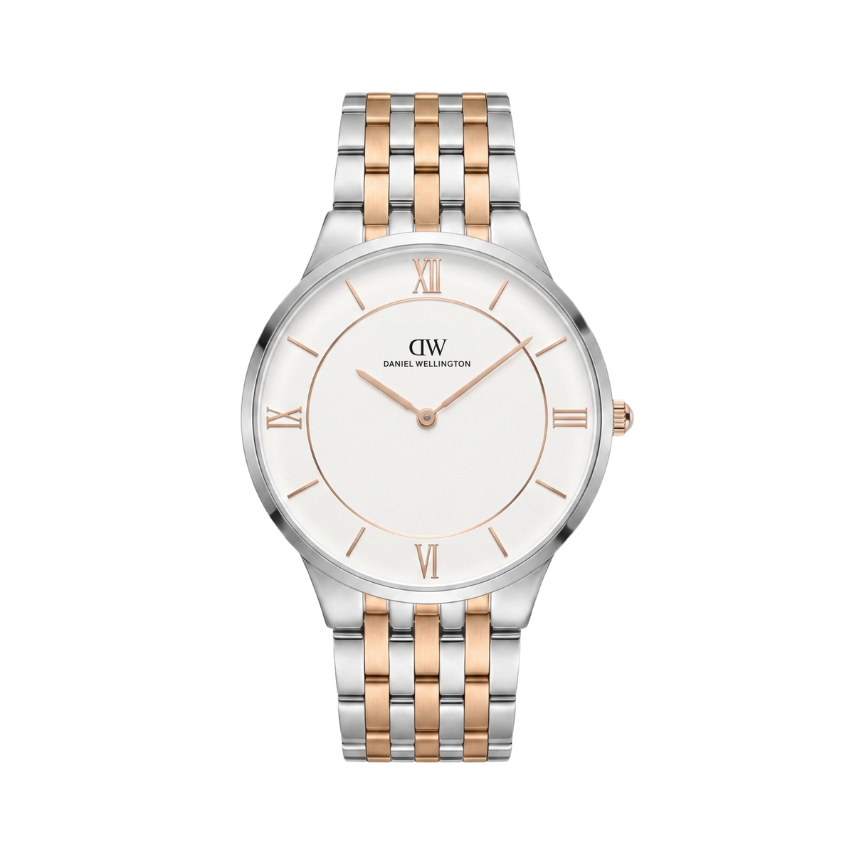 Daniel Wellington Round 42mm Silver Dial Analog Men Watch - DW0DG2100