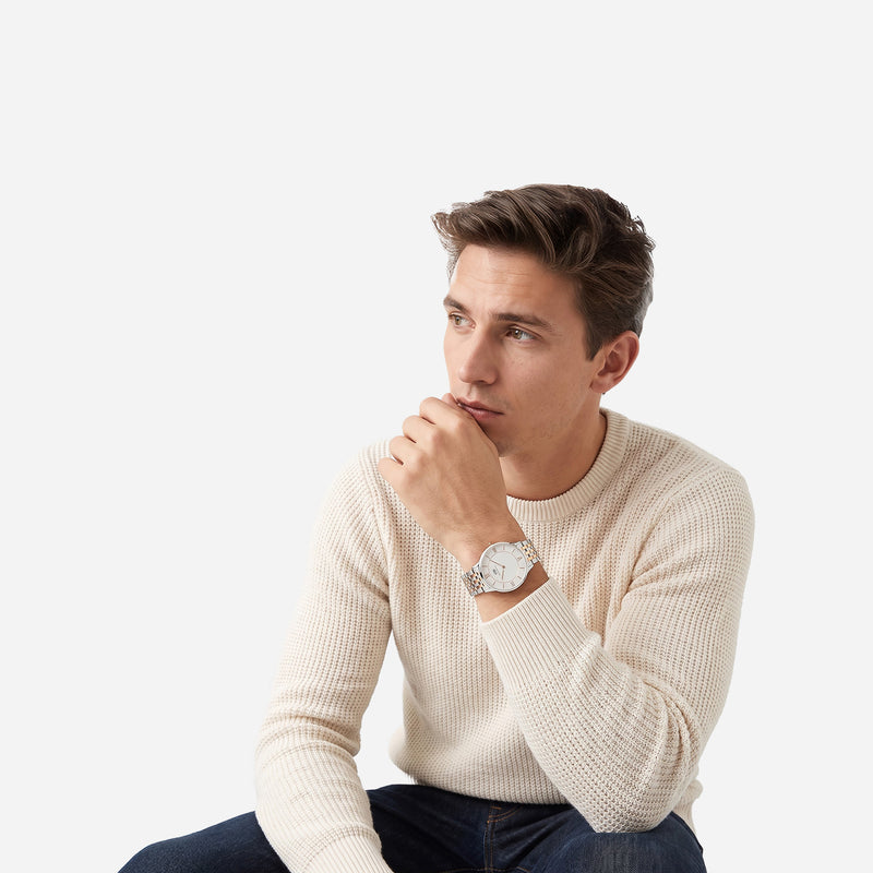 Daniel Wellington Round 42mm Silver Dial Analog Men Watch - DW0DG2100 Watch Daniel Wellington