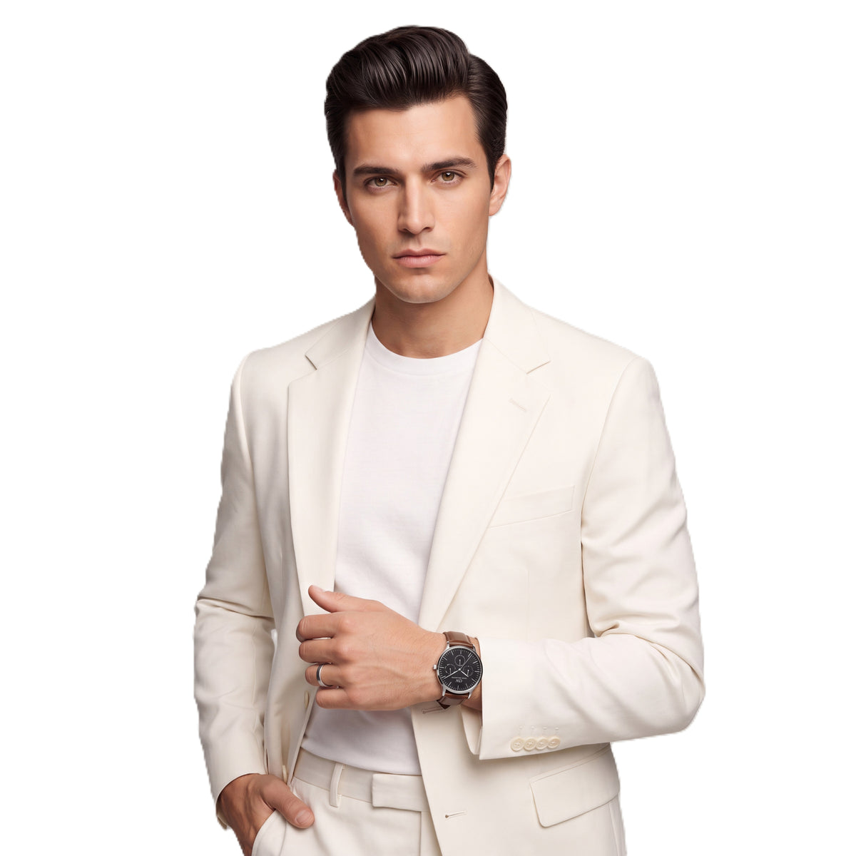 Daniel Wellington Round 42mm Black Dial Analog Men Watch - DW0DG2200 Watch Daniel Wellington