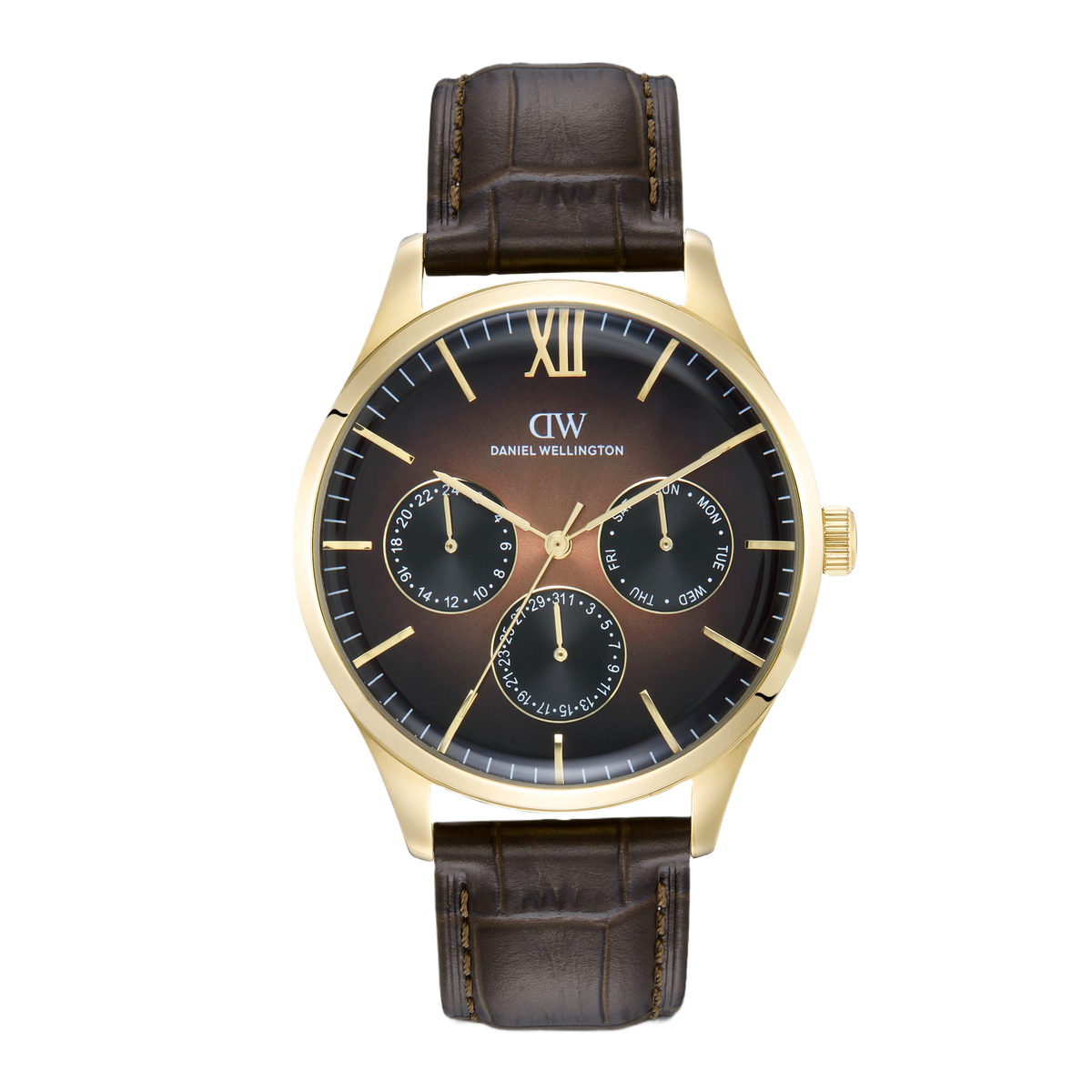 Daniel Wellington Round 41mm Brown Dial Analog Men Watch - DW0DG2401 Watch Daniel Wellington