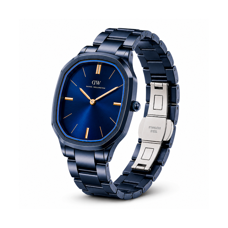 Daniel Wellington Octagonal 38mm Blue Dial Analog Men Watch - DW0DG2501 Watch Daniel Wellington