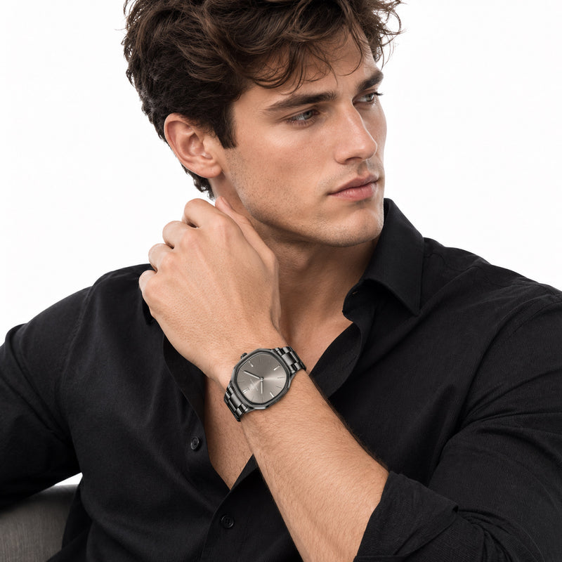 Daniel Wellington Octagonal 38mm Grey Dial Analog Men Watch - DW0DG2502 Watch Daniel Wellington