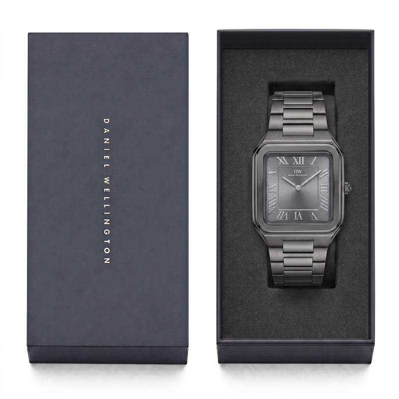 Daniel Wellington Square 34mm Grey Dial Analog Men Watch - DW0DG2601 Watch Daniel Wellington