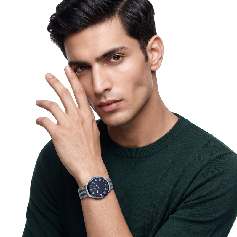 Daniel Wellington Round 41mm Blue Dial Analog Men Watch - DW0DG2701 Watch Daniel Wellington