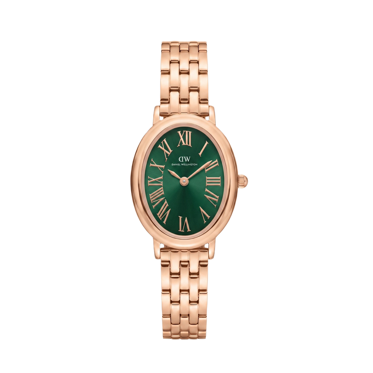 Daniel Wellington Oval 23mm Green Dial Analog Women Watch - DW0DL0601
