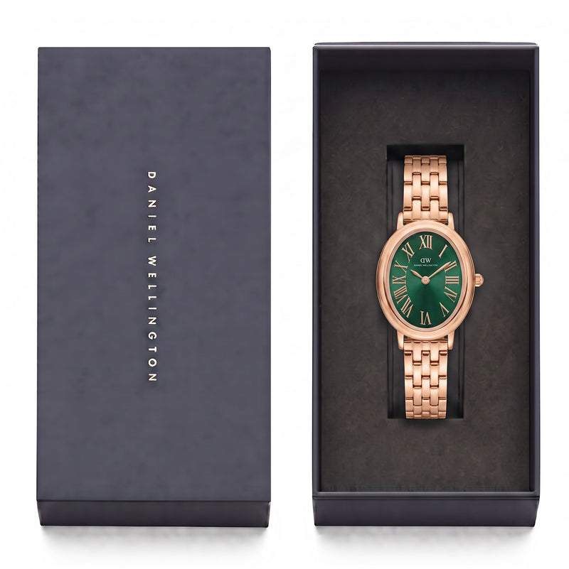 Daniel Wellington Oval 23mm Green Dial Analog Women Watch - DW0DL0601 Watch Daniel Wellington