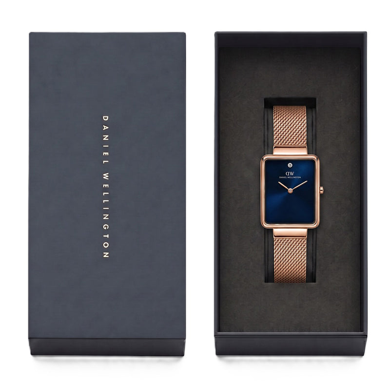Daniel Wellington Rectangle 22mm Blue Dial Analog Women Watch - DW0DL1001 Watch Daniel Wellington