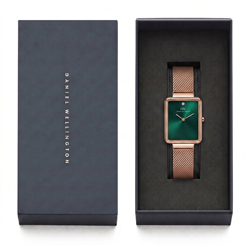 Daniel Wellington Rectangle 22mm Green Dial Analog Women Watch - DW0DL1002 Watch Daniel Wellington