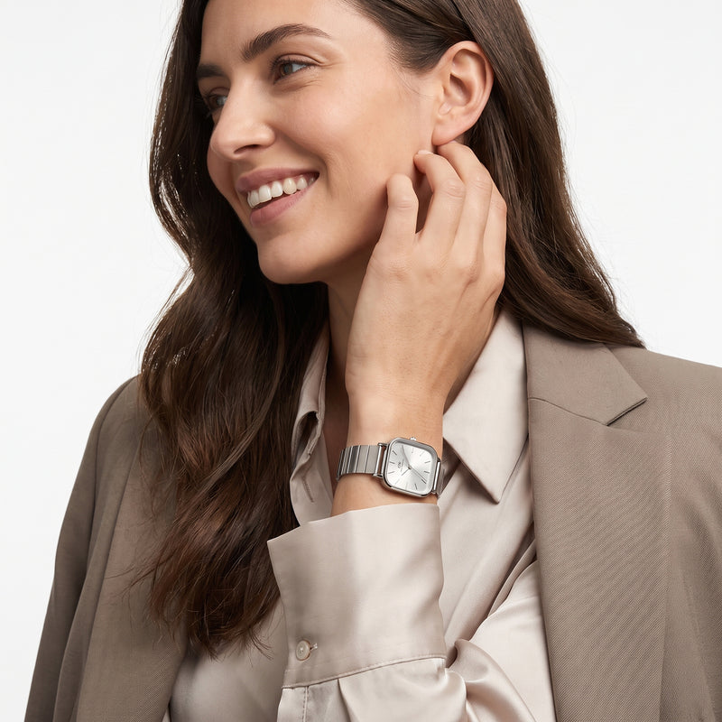 Daniel Wellington Square 25mm Silver Dial Analog Women Watch - DW0DL1200 Watch Daniel Wellington