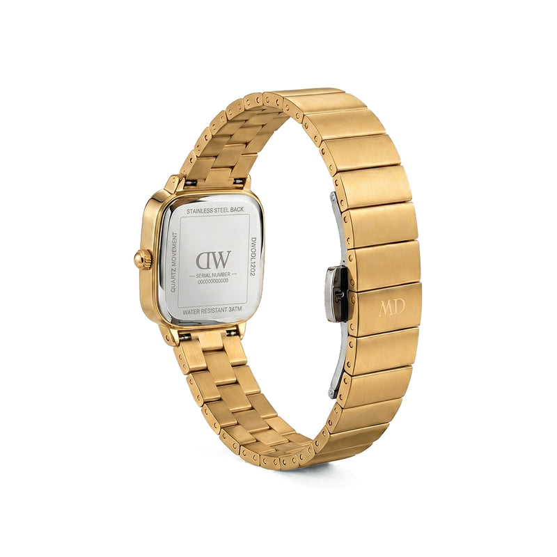 Daniel Wellington Square 25mm Rose Gold-Tone Dial Analog Women Watch - DW0DL1202 Watch Daniel Wellington