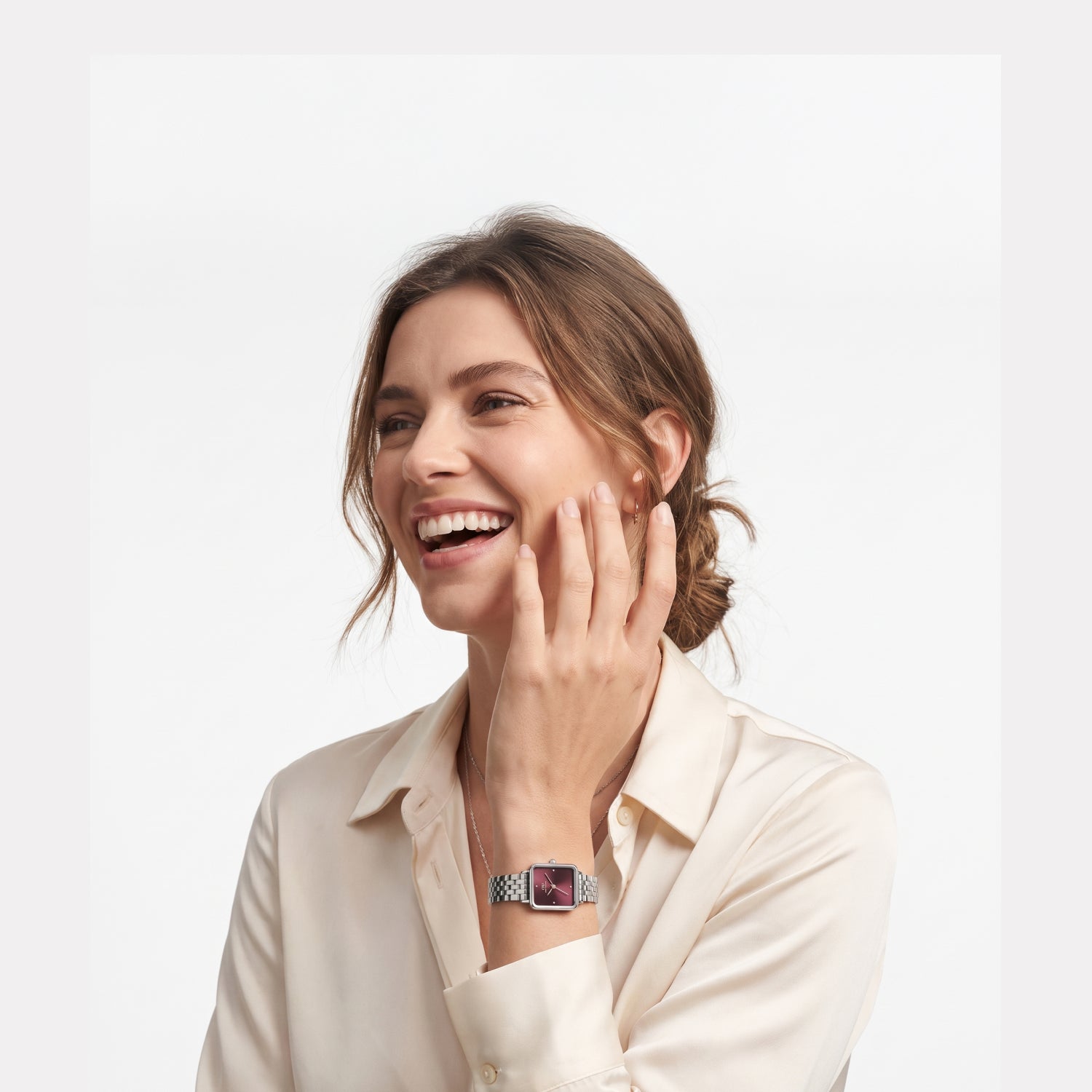 Daniel Wellington Square 23mm Brown Dial Analog Women Watch - DW0DL1600 Watch Daniel Wellington