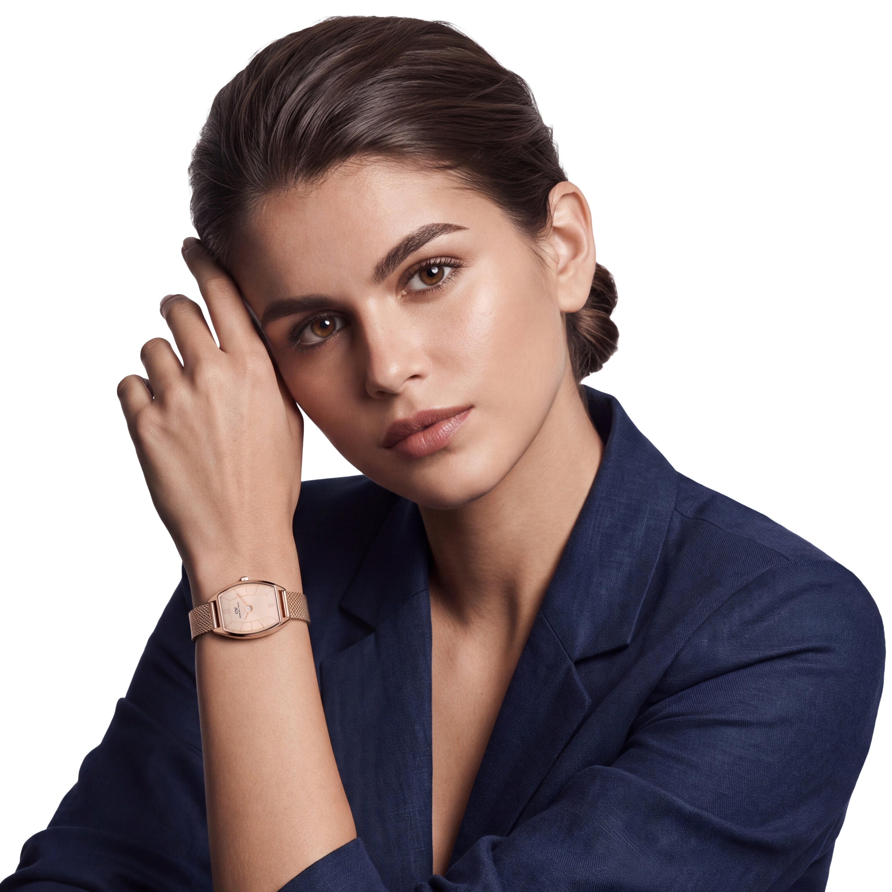 Daniel Wellington Tonneau 20mm Rose Gold-Tone Dial Analog Women Watch - DW0DL2001 Watch Daniel Wellington