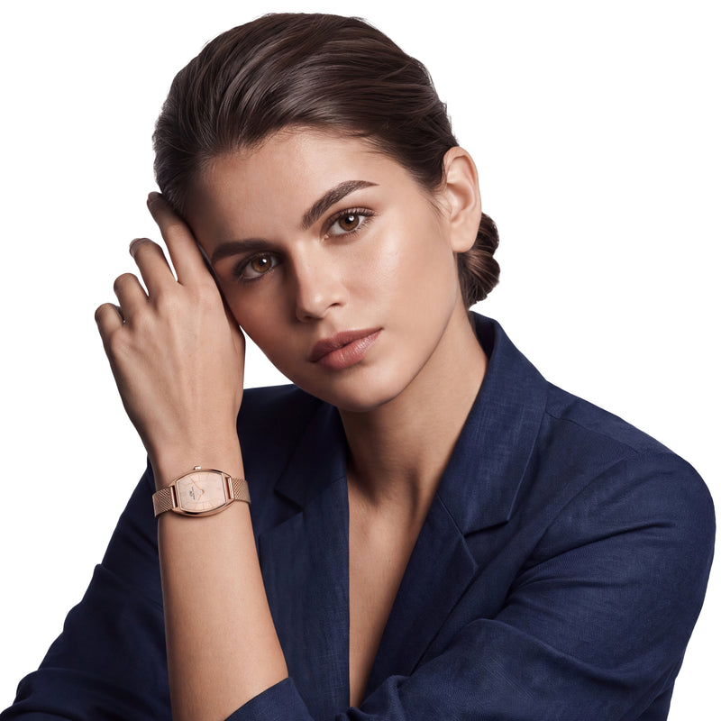 Daniel Wellington Tonneau 20mm Rose Gold-Tone Dial Analog Women Watch - DW0DL2001 Watch Daniel Wellington