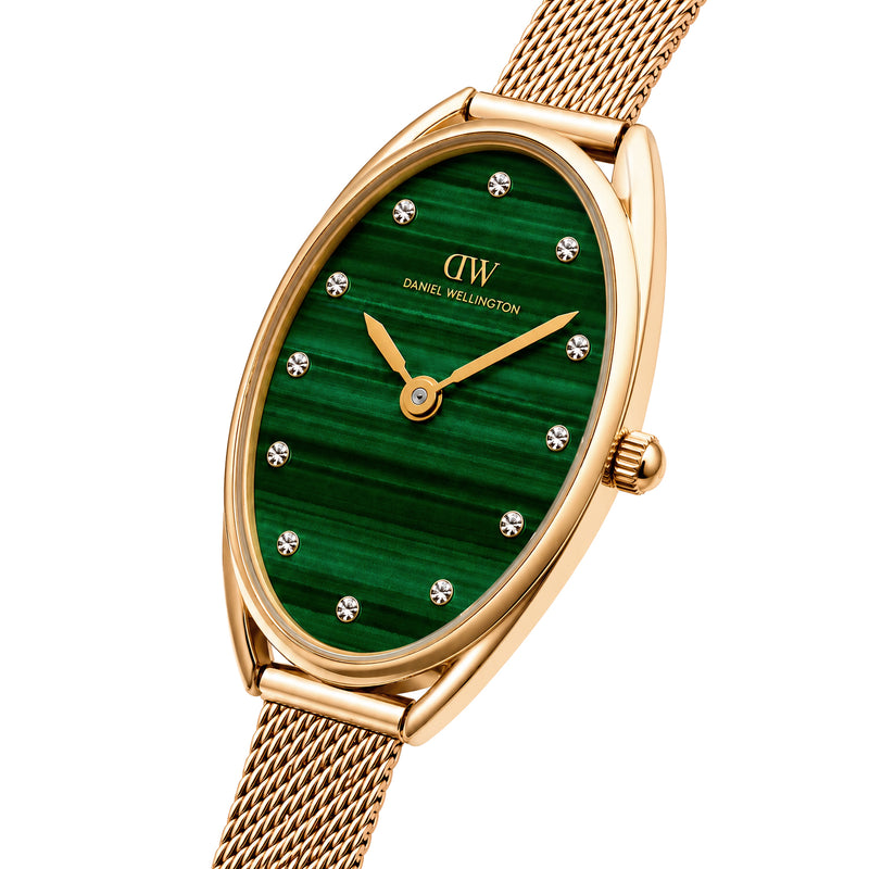 Daniel Wellington Tonneau 22mm Green Dial Analog Women Watch - DW0DL2202