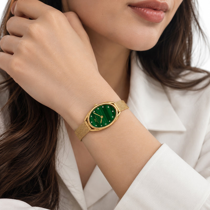 Daniel Wellington Tonneau 22mm Green Dial Analog Women Watch - DW0DL2202