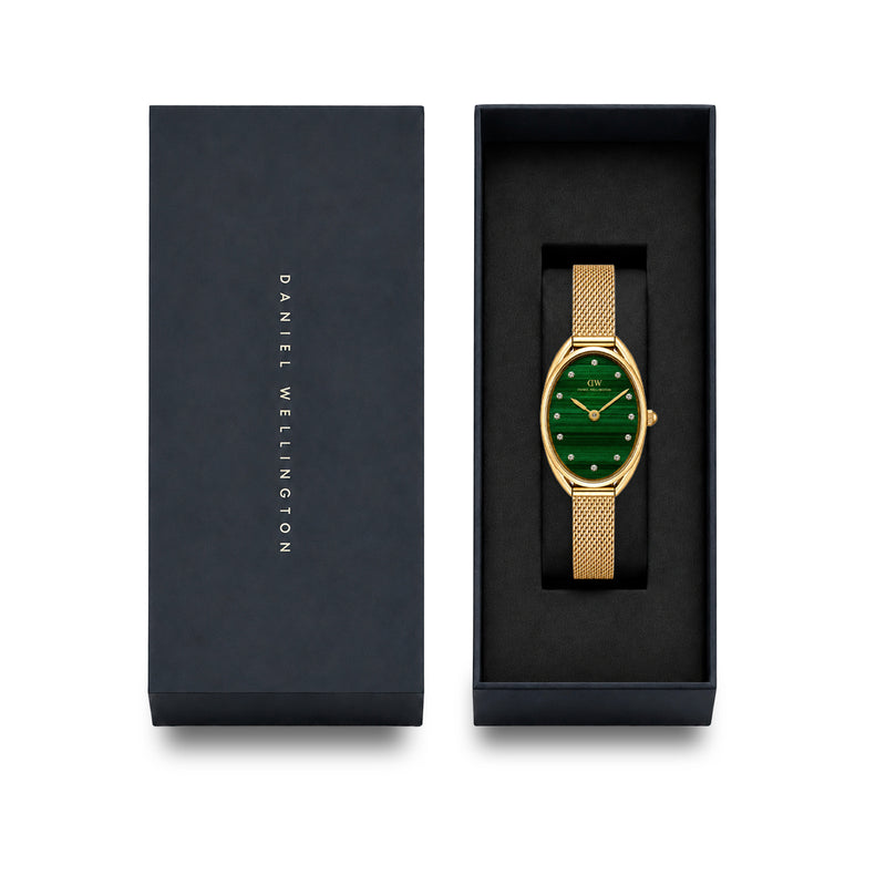 Daniel Wellington Tonneau 22mm Green Dial Analog Women Watch - DW0DL2202