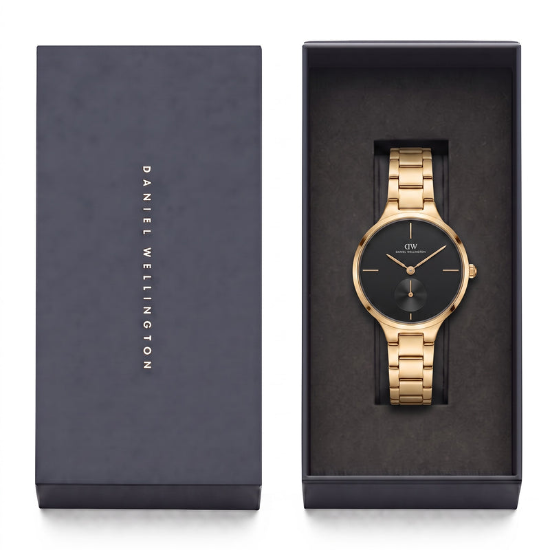 Daniel Wellington Round 32mm Black Dial Analog Women Watch - DW0DL2300 Watch Daniel Wellington