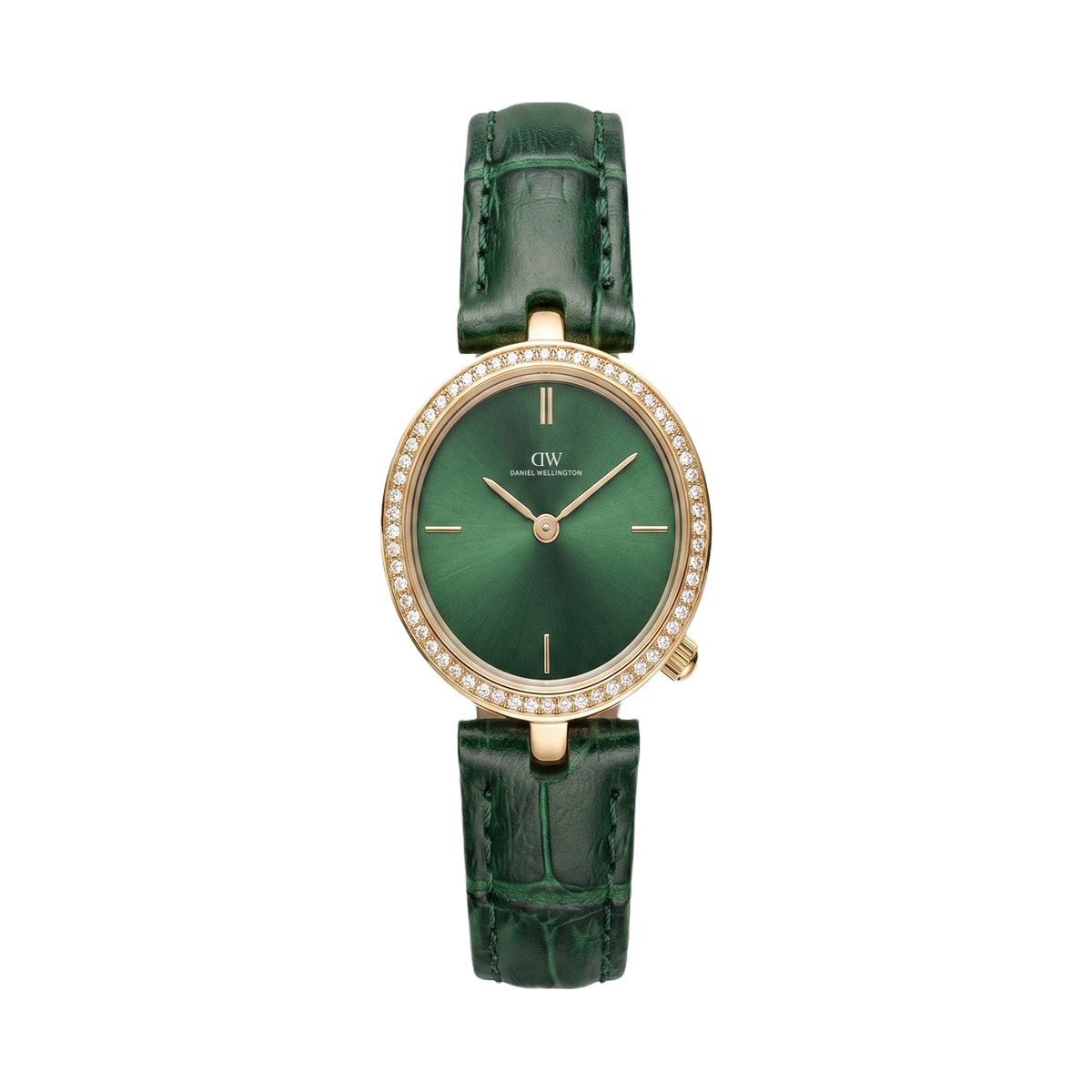 Daniel Wellington Round 23mm Green Dial Analog Women Watch - DW0DL2400