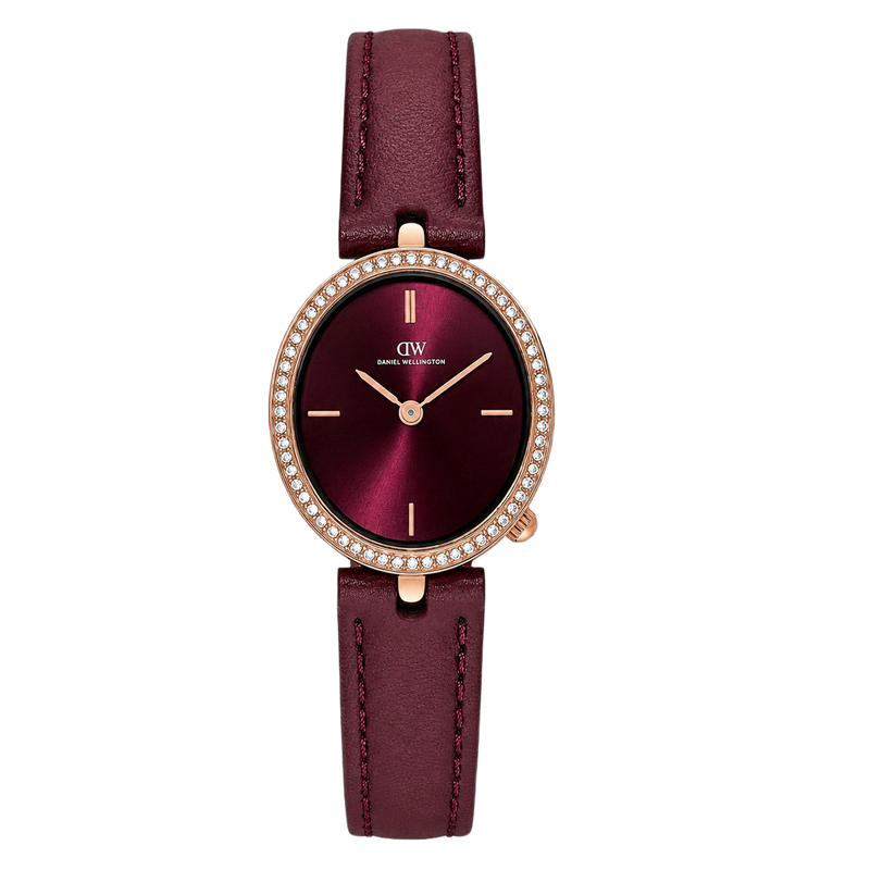 Daniel Wellington Round 23mm Burgundy Dial Analog Women Watch - DW0DL2401 Watch Daniel Wellington