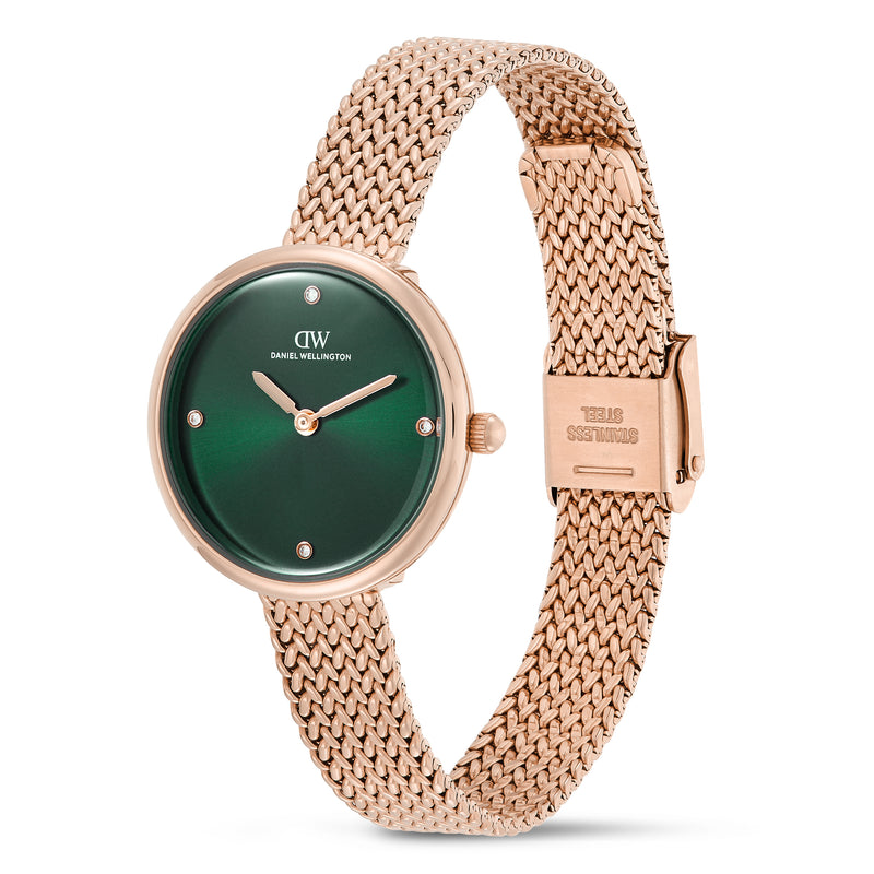 Daniel Wellington Round 30mm Green Dial Analog Women Watch - DW0DL2701 Watch Daniel Wellington
