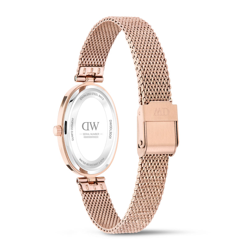 Daniel Wellington Oval 22mm Burgundy Dial Analog Women Watch - DW0DL3001 Watch Daniel Wellington
