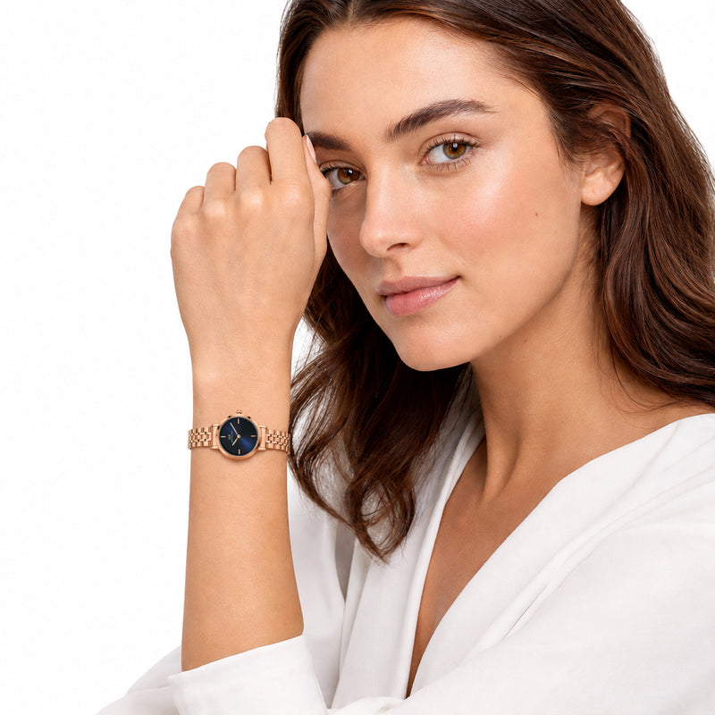 Daniel Wellington Round 30mm Blue Dial Analog Women Watch - DW0DL3100 Watch Daniel Wellington