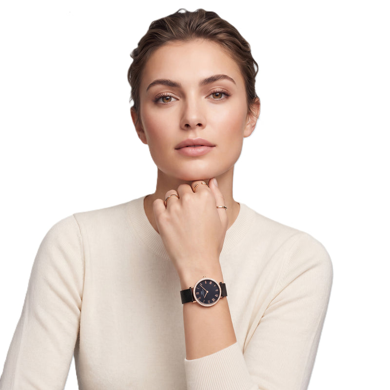 Daniel Wellington Round 32mm Black Dial Analog Women Watch - DW0DL3200 Watch Daniel Wellington
