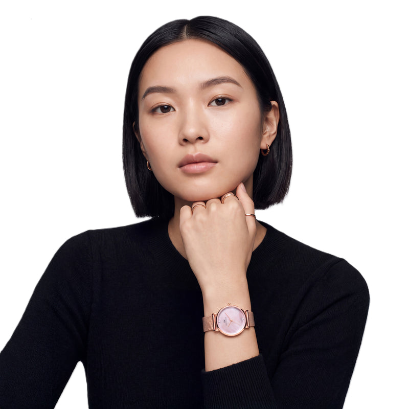 Daniel Wellington Round 32mm Pink Dial Analog Women Watch - DW0DL3301 Watch Daniel Wellington