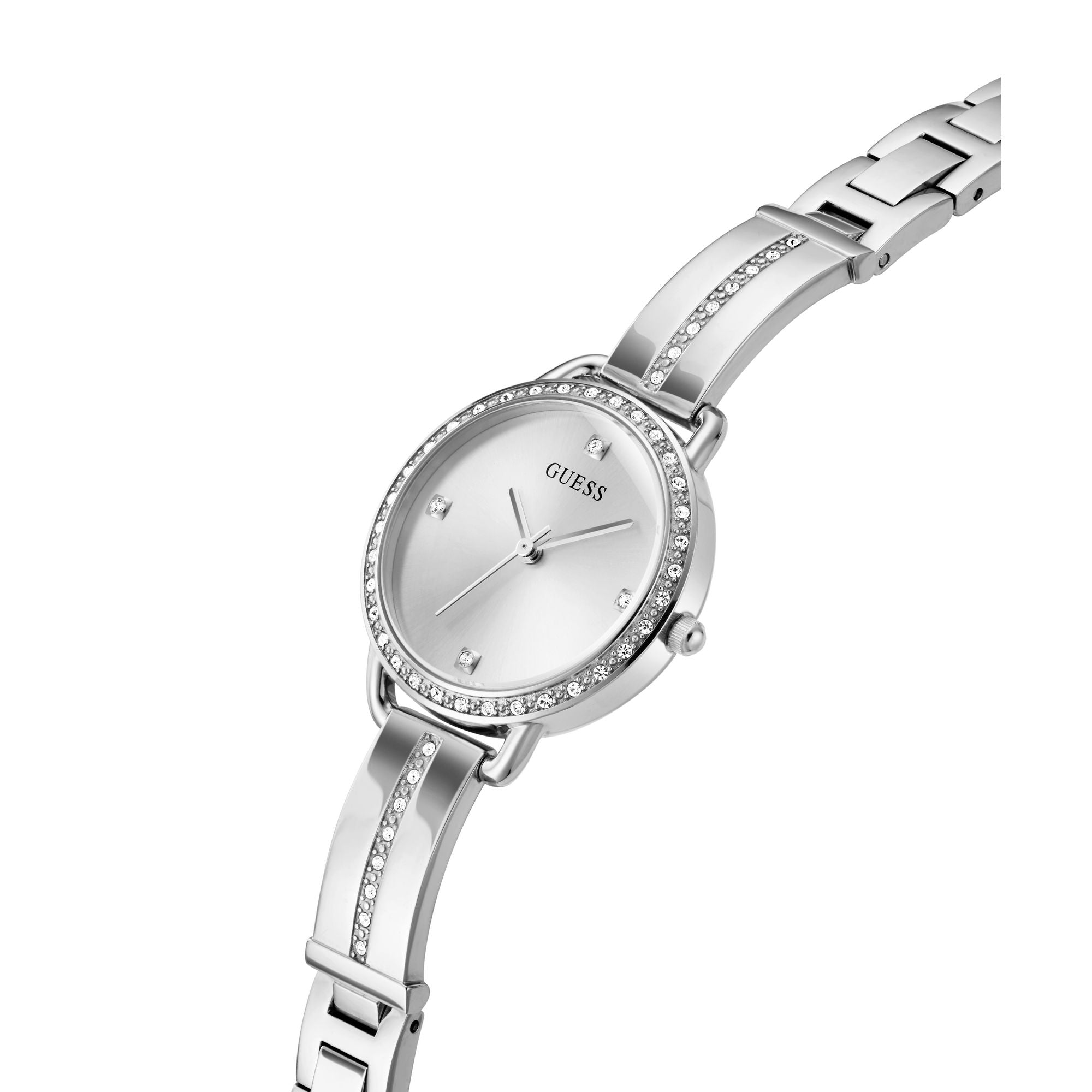 Guess Gb Bellini Silver Tone Round Dial Quartz Analog Women Watch