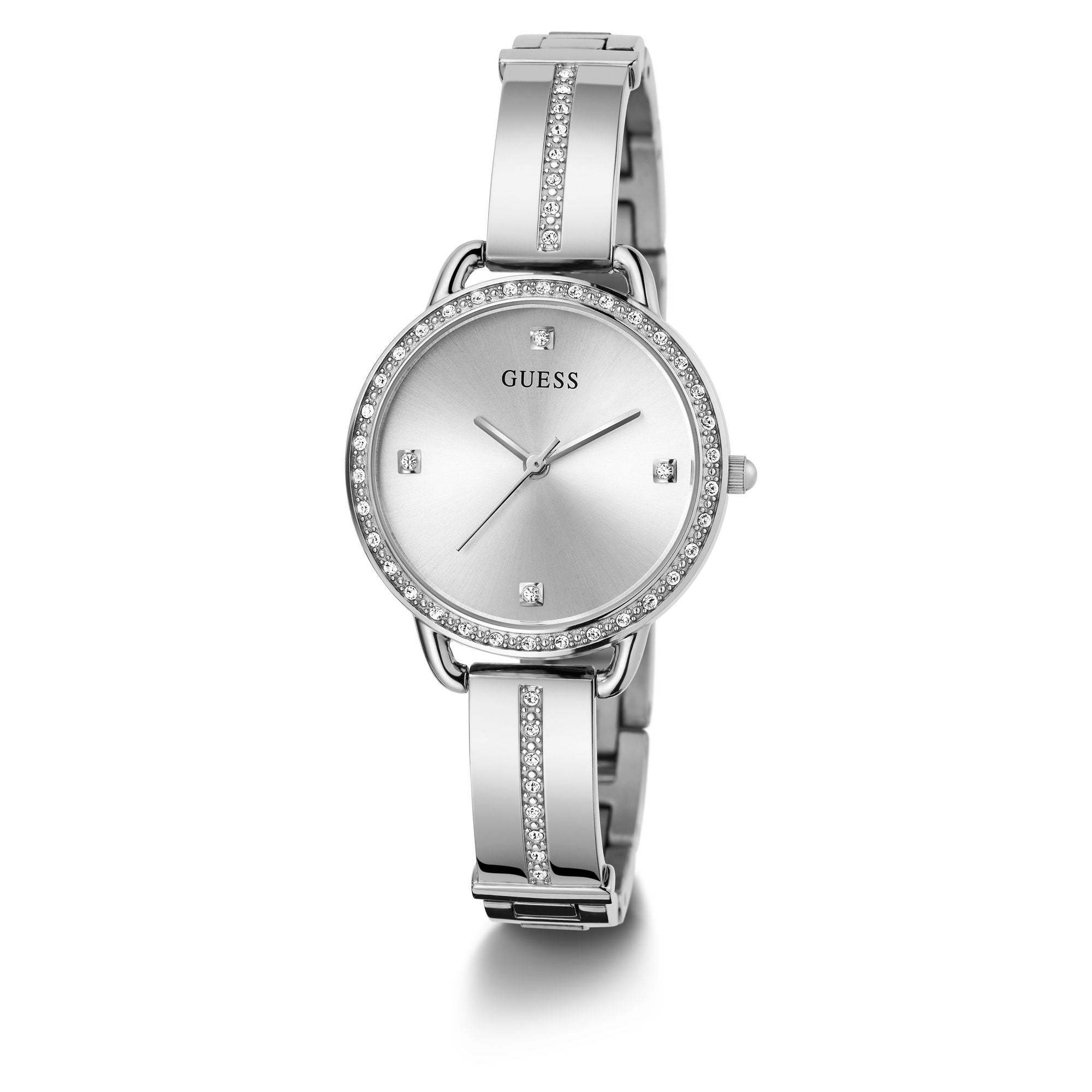 Guess Gb Bellini Silver Tone Round Dial Quartz Analog Women Watch